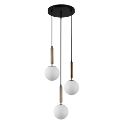 Lampa wisząca Ravena PND-2324-3A GD+OPAL Italux